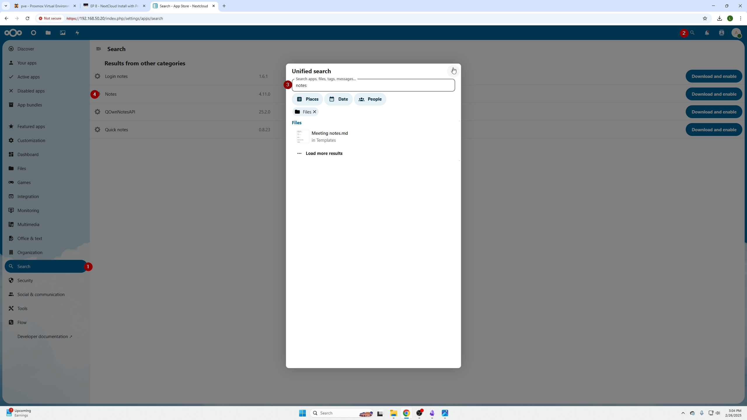 Installing NextCloud Notes | Learn To HomeLab
